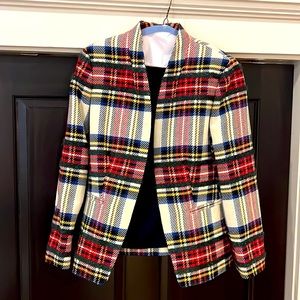 Jcrew tartan blazer - size 4 (nwt)